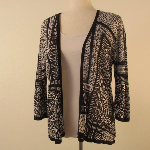 Chico's Sweaters - Black & White Cardigan